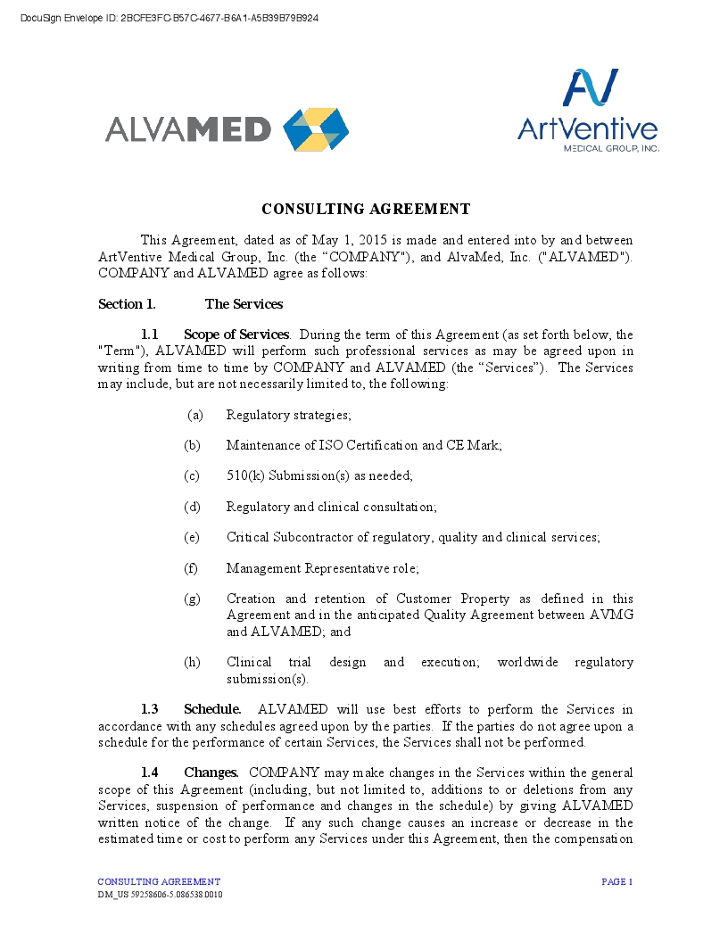 Form 10-K ARTVENTIVE MEDICAL GROUP For: Dec 31