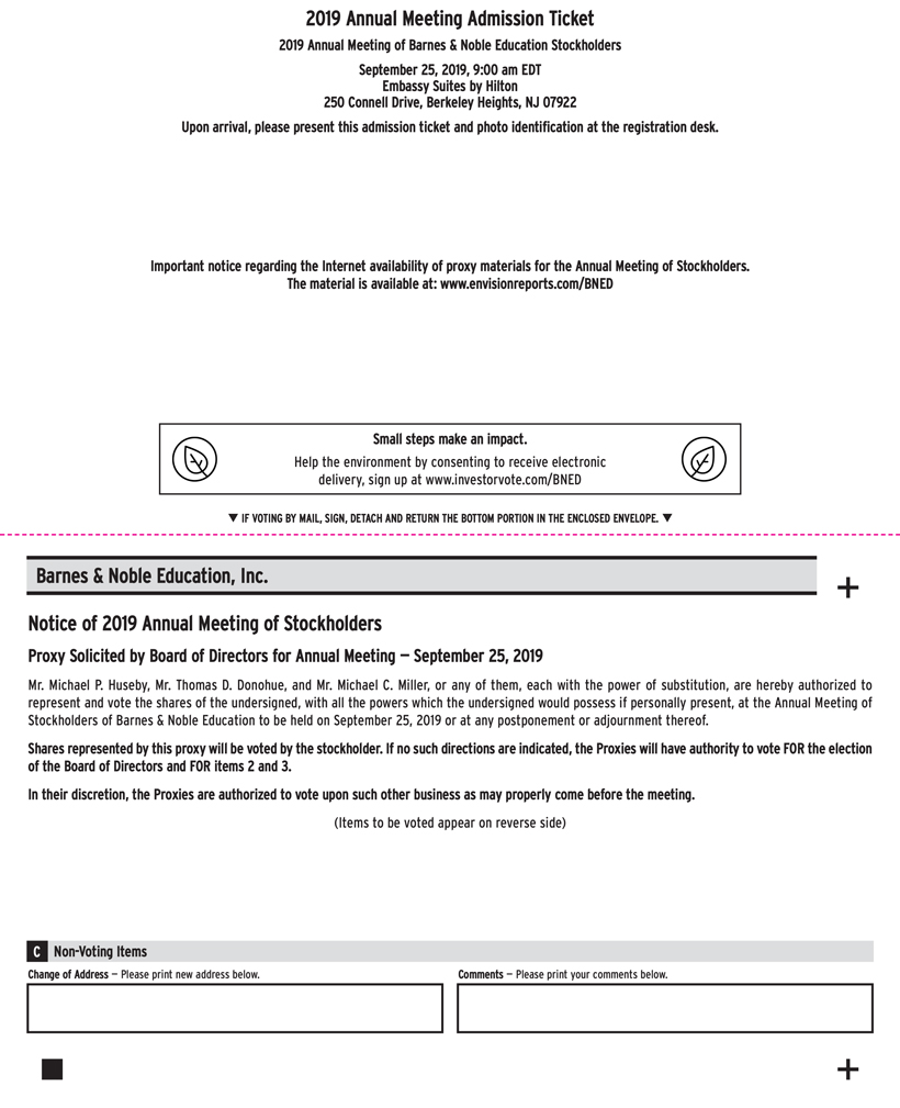 Form Def 14a Barnes Noble Education For Sep 25