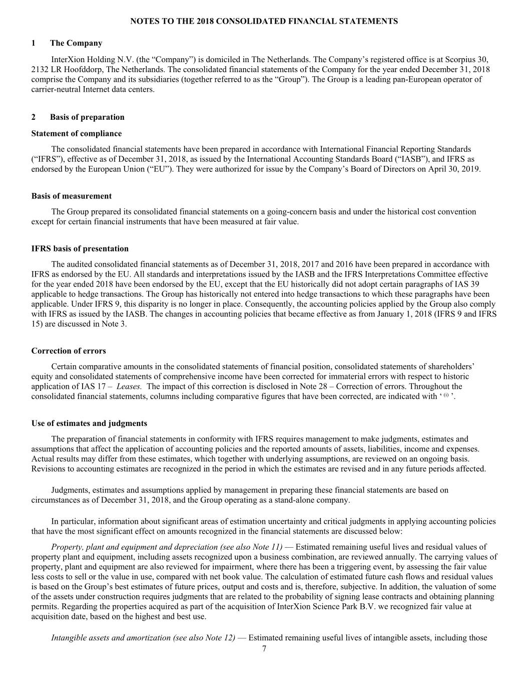 Form 425 Interxion Holding N V Filed By Digital Realty Trust Inc