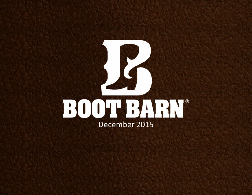 Form 8 K Boot Barn Holdings Inc For Dec 01